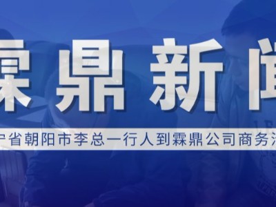 【霖鼎新聞】遼寧省朝陽市李總一行人到霖鼎公司商務洽談