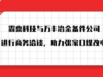 霖鼎科技受邀與萬豐冶金備件公司進行商務洽談，助力張家口煤改電。